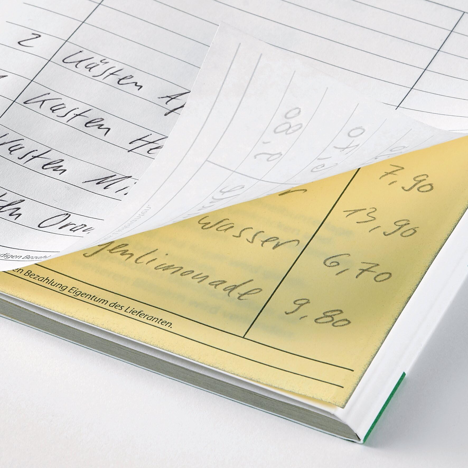 SIGEL SD015/5 Lieferscheine A4, 2x40 Blatt, selbstdurchschreibend, 5er Pack, mikroperforiert, mit Abheftlochung, aus nachhaltigem Papier
