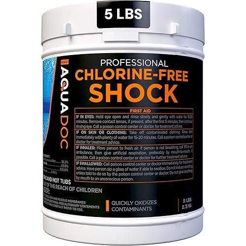 Aquadoc Non-Chlorine Spa Shock for Hot Tub - Chlorine Free Treatment & Enhanced Shock to Assist Bromine - Suitable Oxidizer - 5lbs