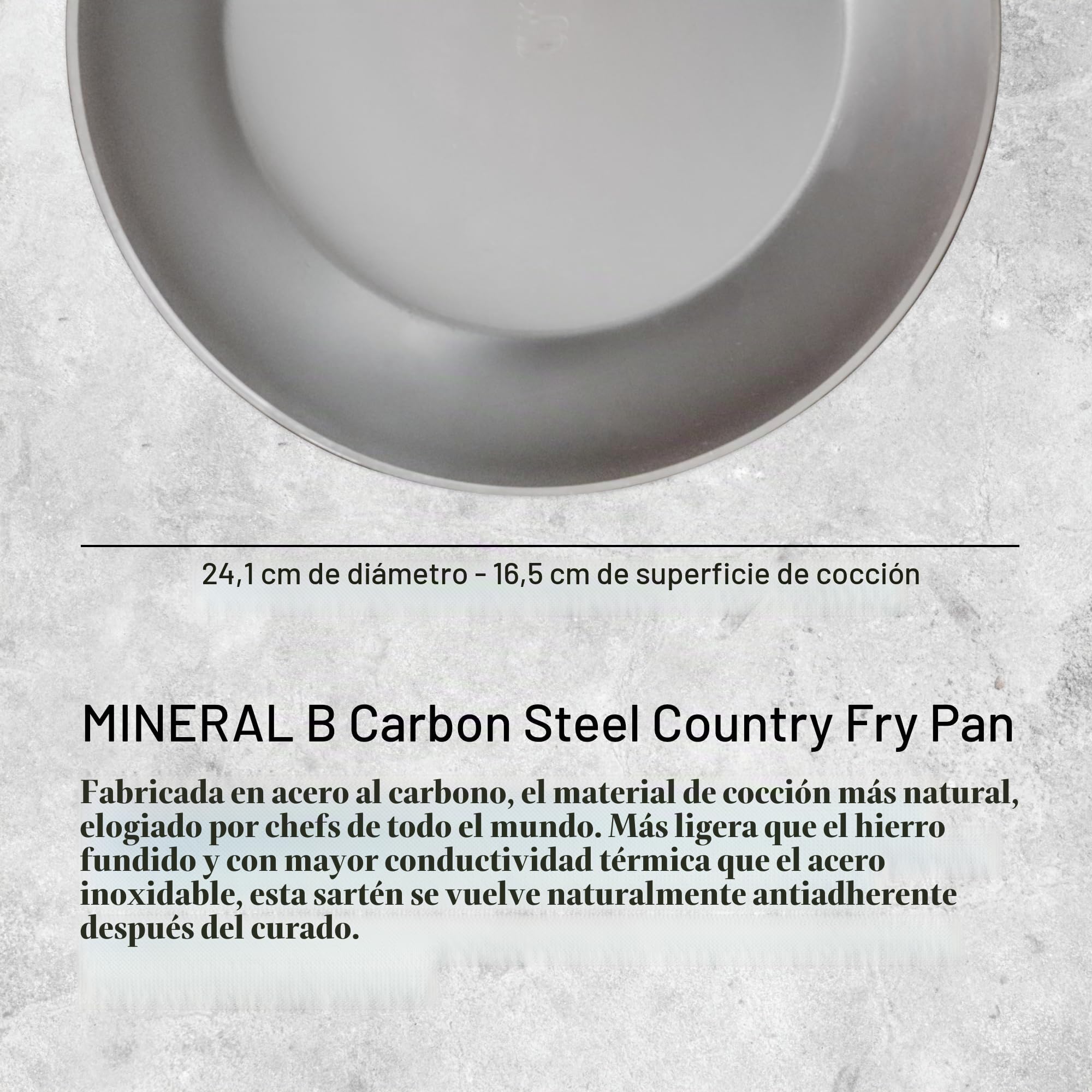 De Buyer 5614.24 - Sartén, Mineral B, con recubrimiento antiadherente, talla única