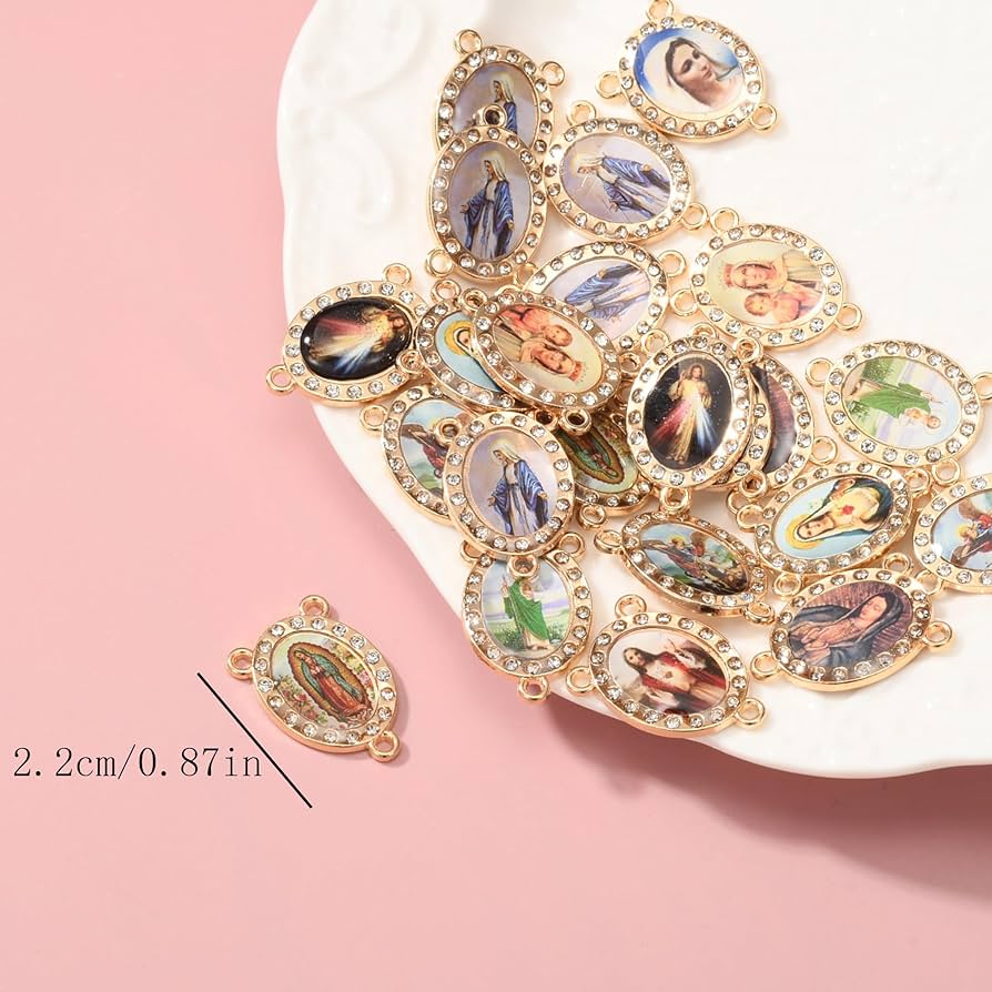 アクセサリー Crockery Hole Rosary Amazon.com: New Rosary Repair Kit Sacred Heart Centerpiece