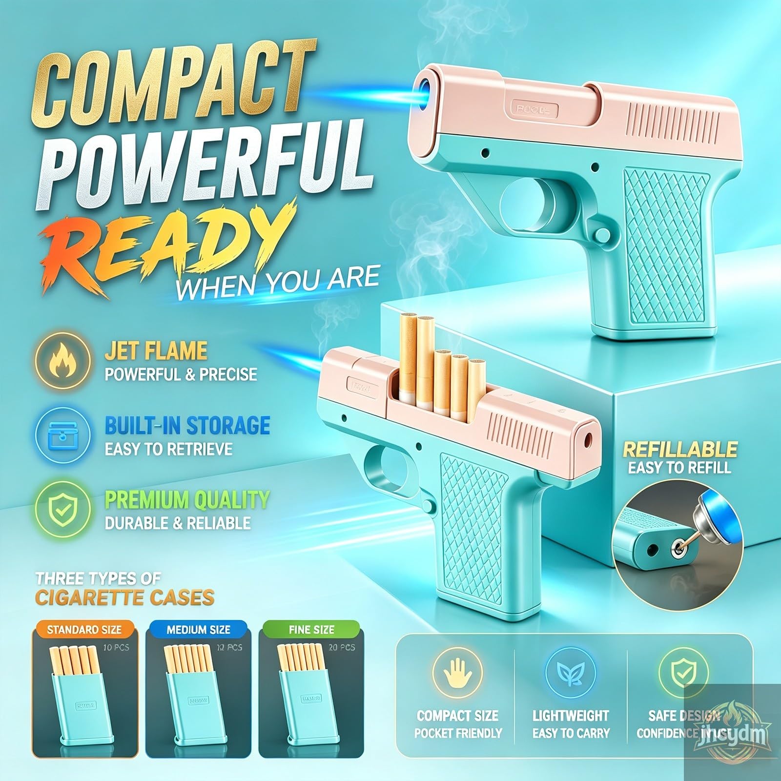 Briquet torche, briquet coupe-vent portable multifonctionnel for boîte à