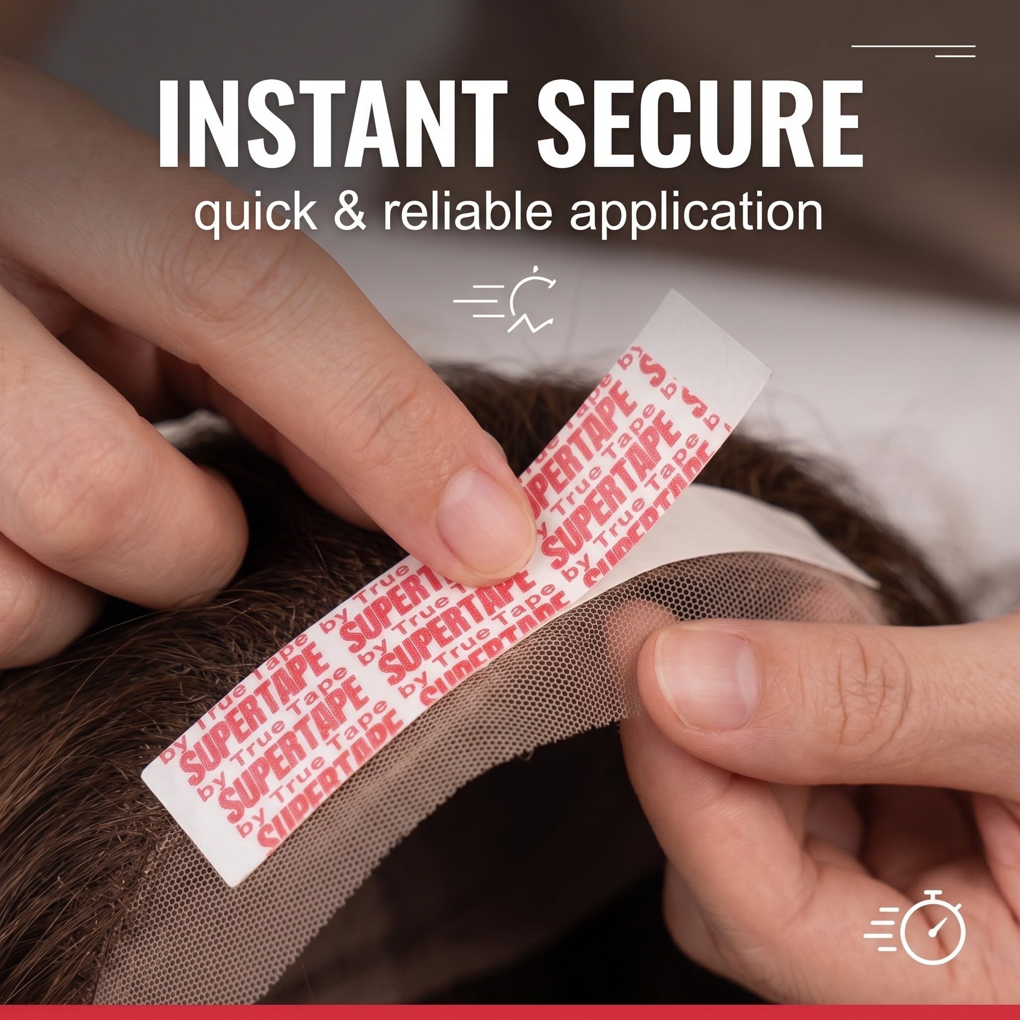 36 Piezas Cinta Pelo Transparente Cinta Adhesiva Doble Cara para Extensiones de Cabello, Pegamento Peluca y Prótesis Capilares, Adhesivo Invisible Impermeable de Larga Duración, 7.6 x 2.2 cm