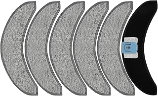 6 Pack Replacement Mop Pads for iRobot Roomba Combo j7+ / Combo j9+ Robot Vacuum, Reusable Microfiber Mopping Pad Accessories Set