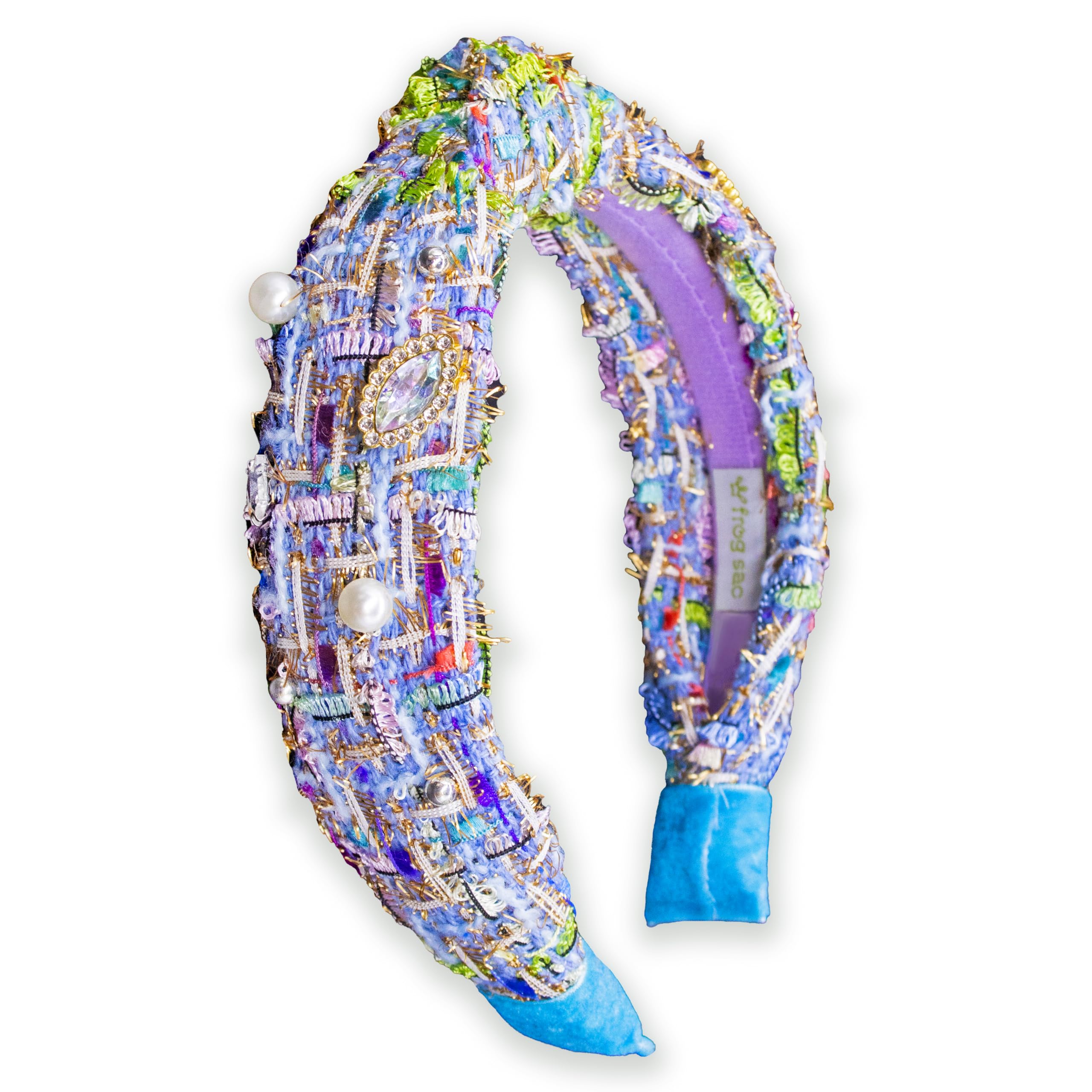 FROG SAC Knot Headband for Girls, Knotted Headbands for Toddler Kids, Rainbow Beaded Unicorn Hair Accessories, Girl Head Band, Halloween Christmas