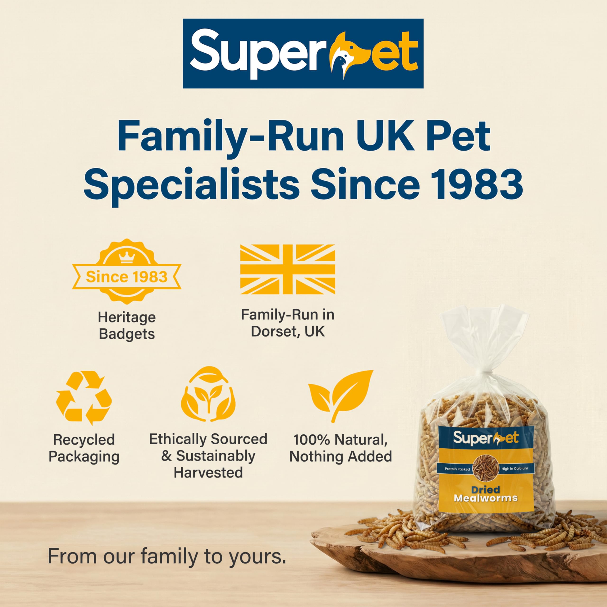 Mealworms 5 kg de gusanos de la harina secos para aves silvestres