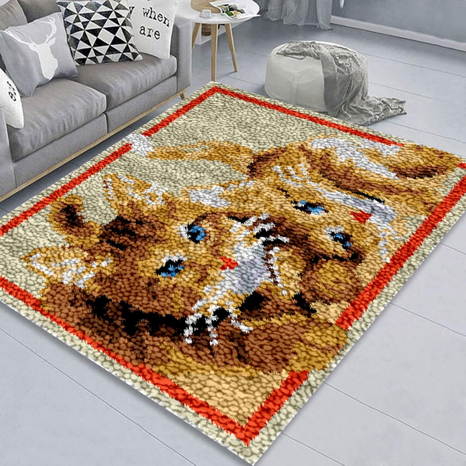 ZIVER Latch Hook Rug Kits,Latch Hook Rug Making Kit For Adults And