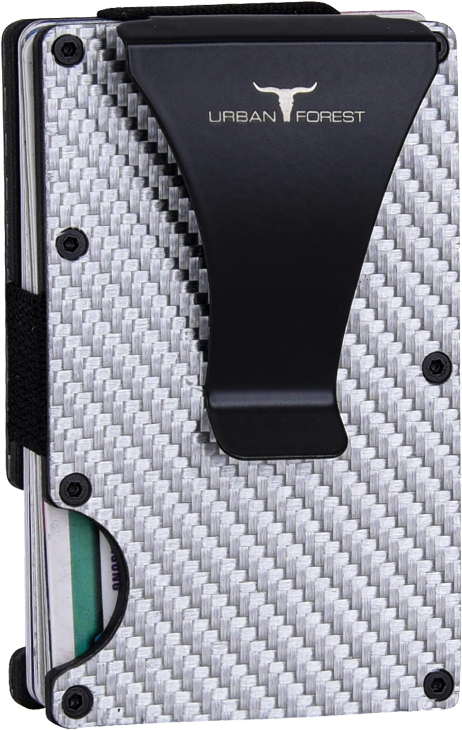 Asher Silver Metal Card Holder for Men & Women
