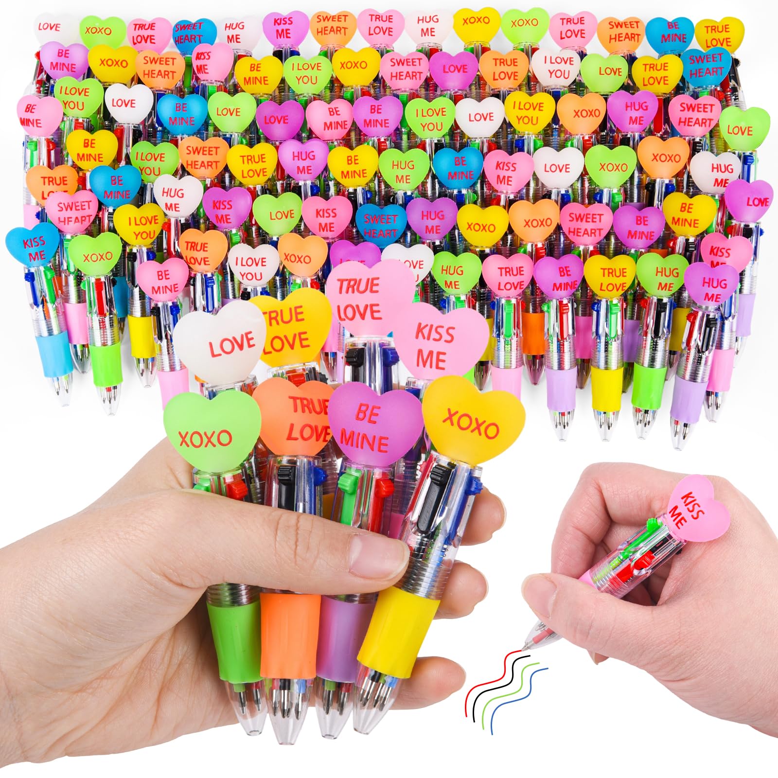 Amazon.com: LiYiQ 100 Pcs Valentine's Day Conversation Colorful