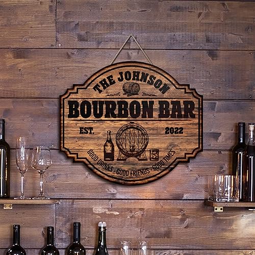 Miniatura 3 de V VIBEPY Letrero impreso por todas partes, letrero de bar, decoraciones de bar, letrero de bar personalizado, letrero de barra de bienvenida,