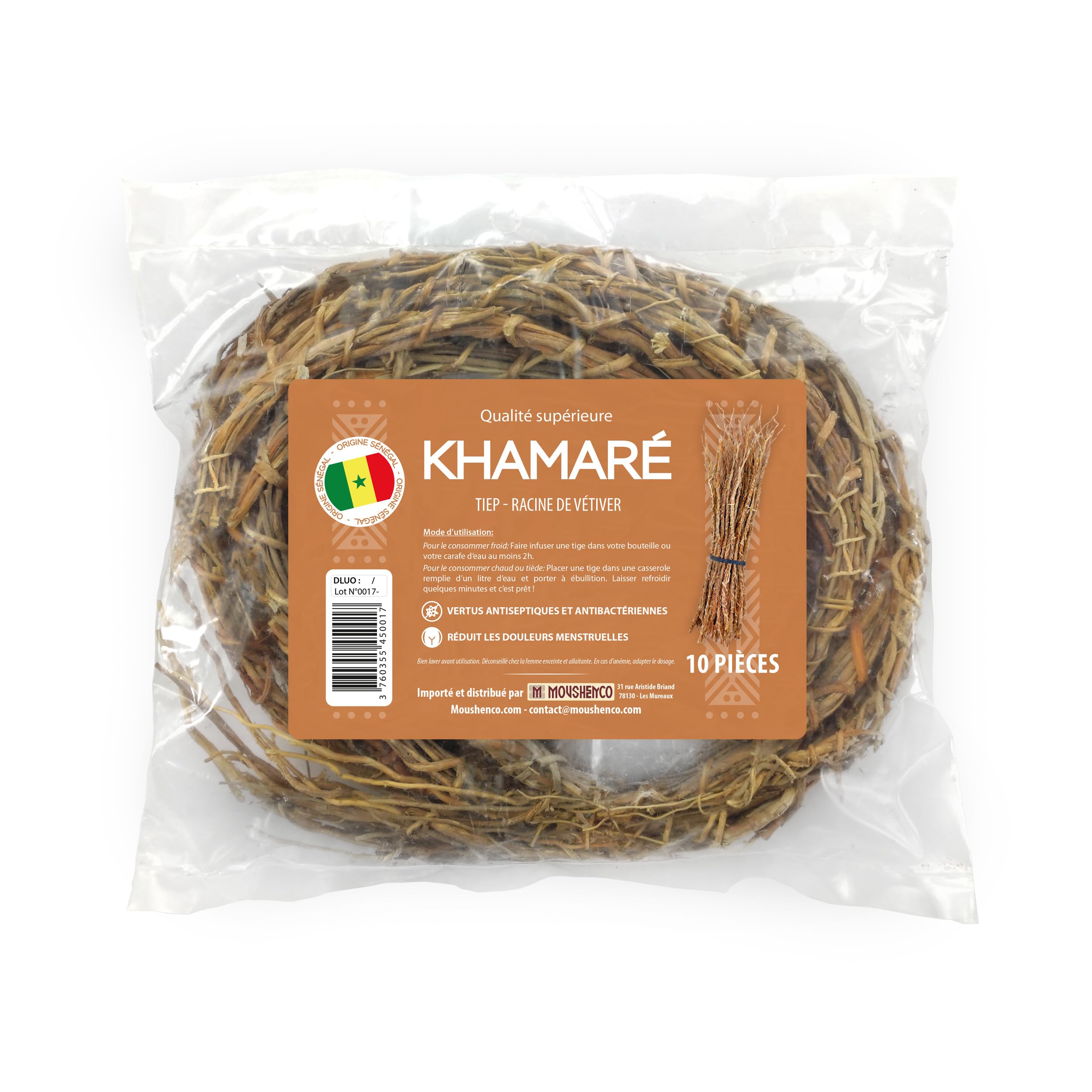 Racines De Vétiver (Khamaré/Gongoli) - Lot De 15 Tiges - Afro Naturopathe - Neuf