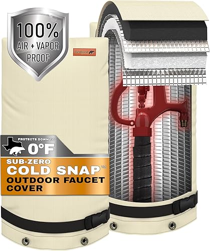 Redford Supply Co Cold Snap 0F - Cubiertas largas de doble pared para grifo aislado en invierno cubiertas de grifo aisladas de invierno cubiertas de