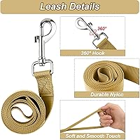 Vista 17 de Annchwool Arnés táctico para perros pequeños con asa, chaleco de servicio militar y correa para entrenamiento al aire libre, caminar, senderismo