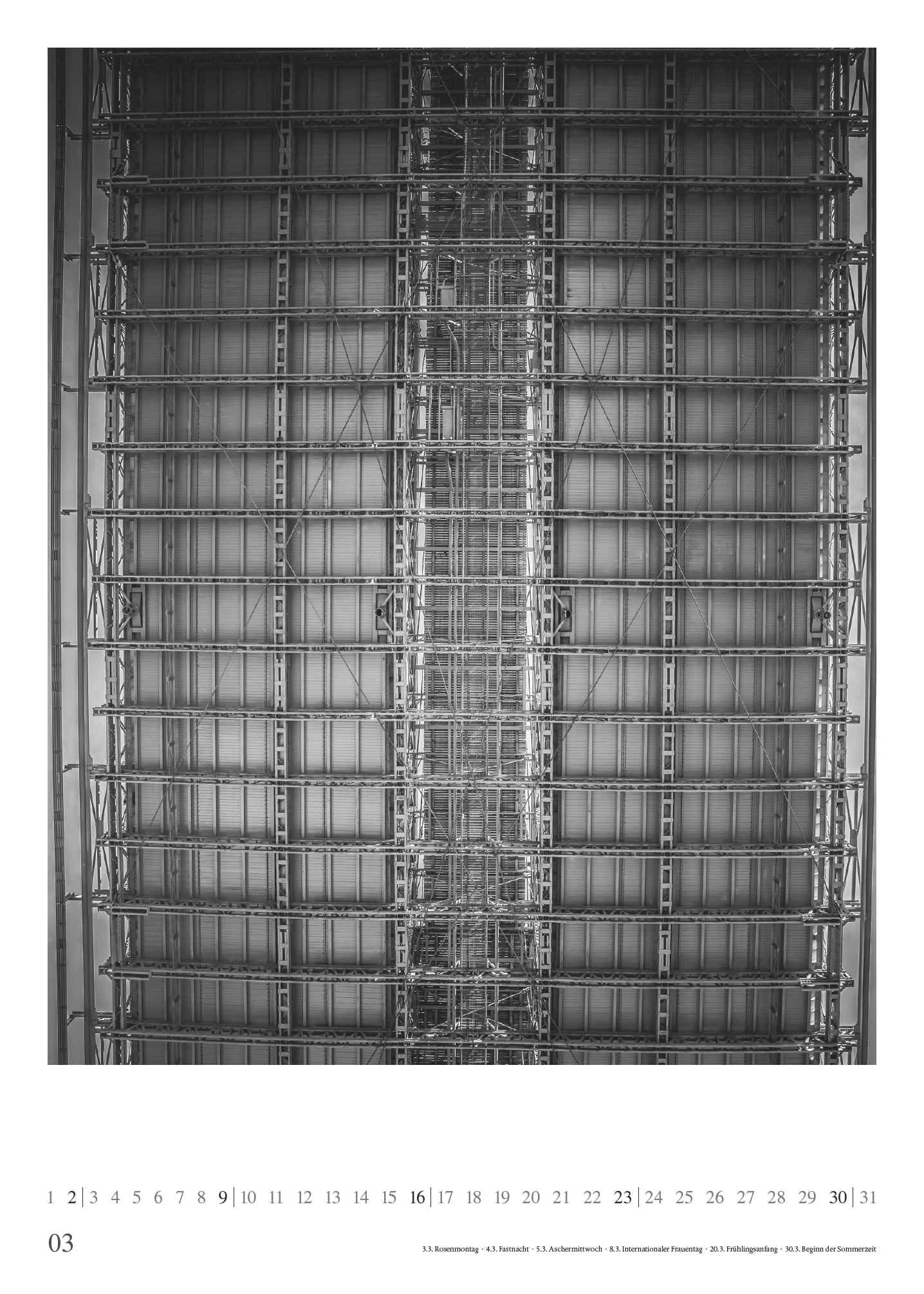 DUMONT - New York 2025 Posterkalender, 50x70cm, Foto-Kalender mit außergewöhnlichen Schwarz-Weiß-Aufnahmen, zeigt die atemberaubende Architektur