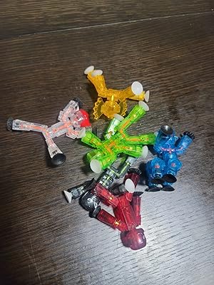 Soft Steel Toys スポーンボット StikBot Monsters Set | 6 Clear Figures for Spooky Animation