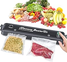 AllToU Vacuum Sealer, Vacuum Sealer Machine, Sealer Machine Mini for Food Storage Dry and Moist Food Modes Compact,Mason Jar Vacuum Sealer