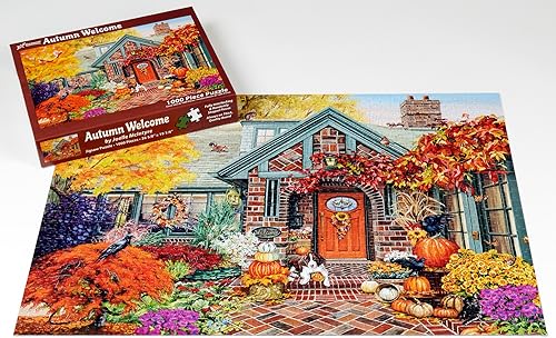 Miniatura 4 de Vermont Christmas Company Rompecabezas de bienvenida de otoño de 1000 piezas