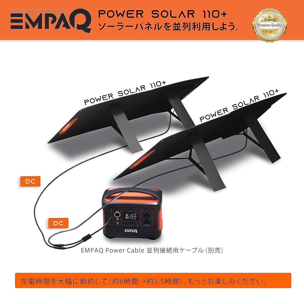 EMPAQ POWER SOLAR 110+ ソーラーパネル 折り畳み　防災等 Amazon.co.jp: EMPAQ Power Solar 110+ ソーラーパネル 110W
