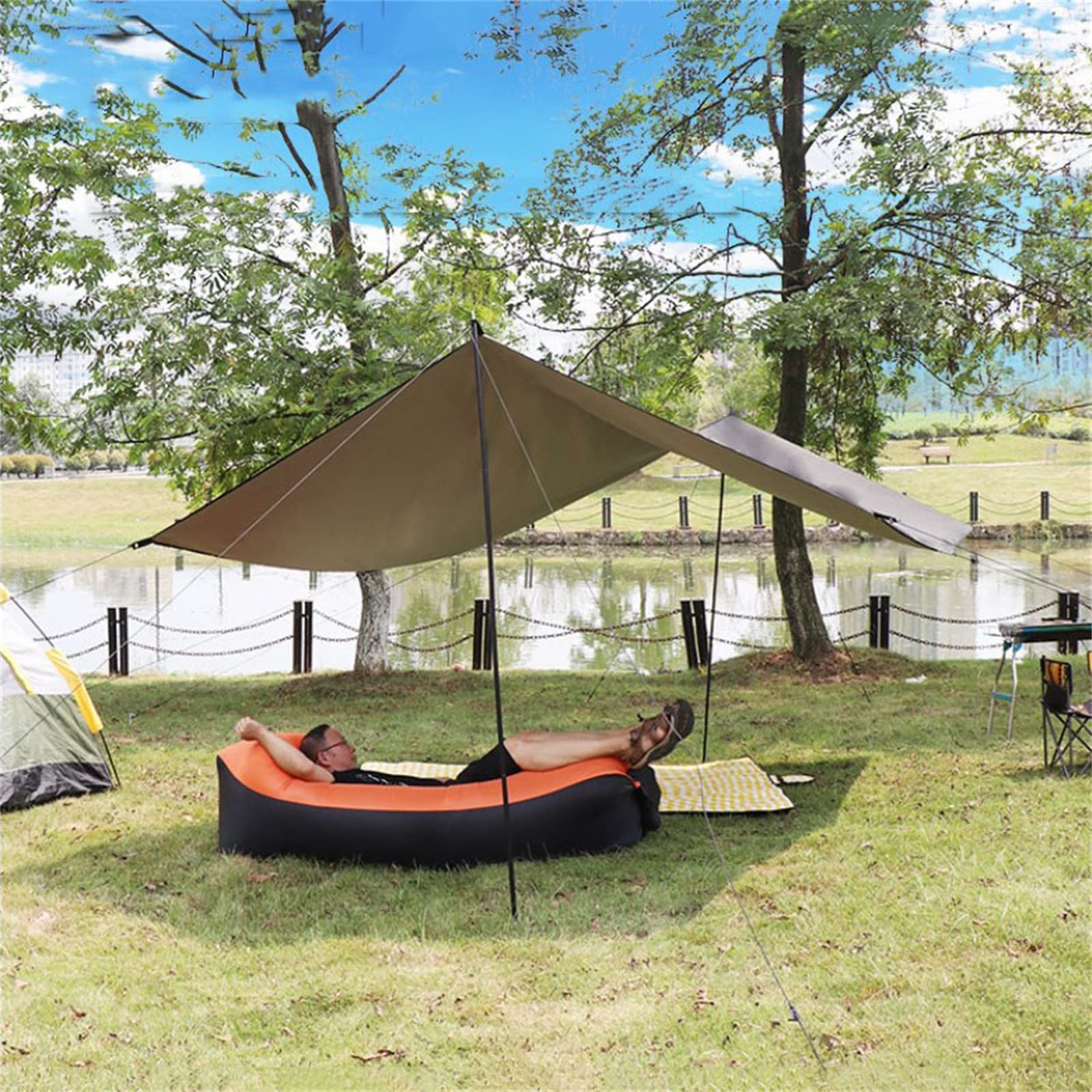 telo per amaca da campeggio, Telo da campeggio Telo da tenda Amaca Telo antipioggia Esterno for Escursionismo Pesca Picnic
