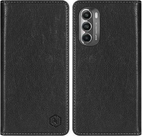Neiye Motorola - Funda tipo cartera para Moto G Stylus 5G (2022) con bloqueo RFID, soporte de ranura para tarjetas, funda protectora de cuero para