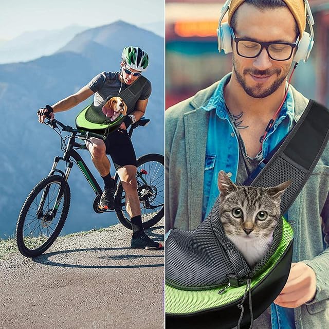 Foto 7 de 8 de Dubbulon Gatos - Bolso Bandolera para Gatos,Bolsa Viaje Malla Transpirable con Correa Ajustable para Perros…