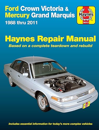 Ford Crown Victoria &amp; Mercury Grand Marquis (88-11) (all fuel-injected models) Haynes Repair Manual (Does not include Mercury Marauder, 5.8L V8 engine or natural gas-fueled.)