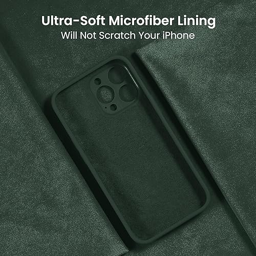 Miniatura 5 de FireNova Funda diseñada para iPhone 15 Pro Max, funda de silicona mejorada protección de cámara con 2 protectores de pantalla, forro interior de