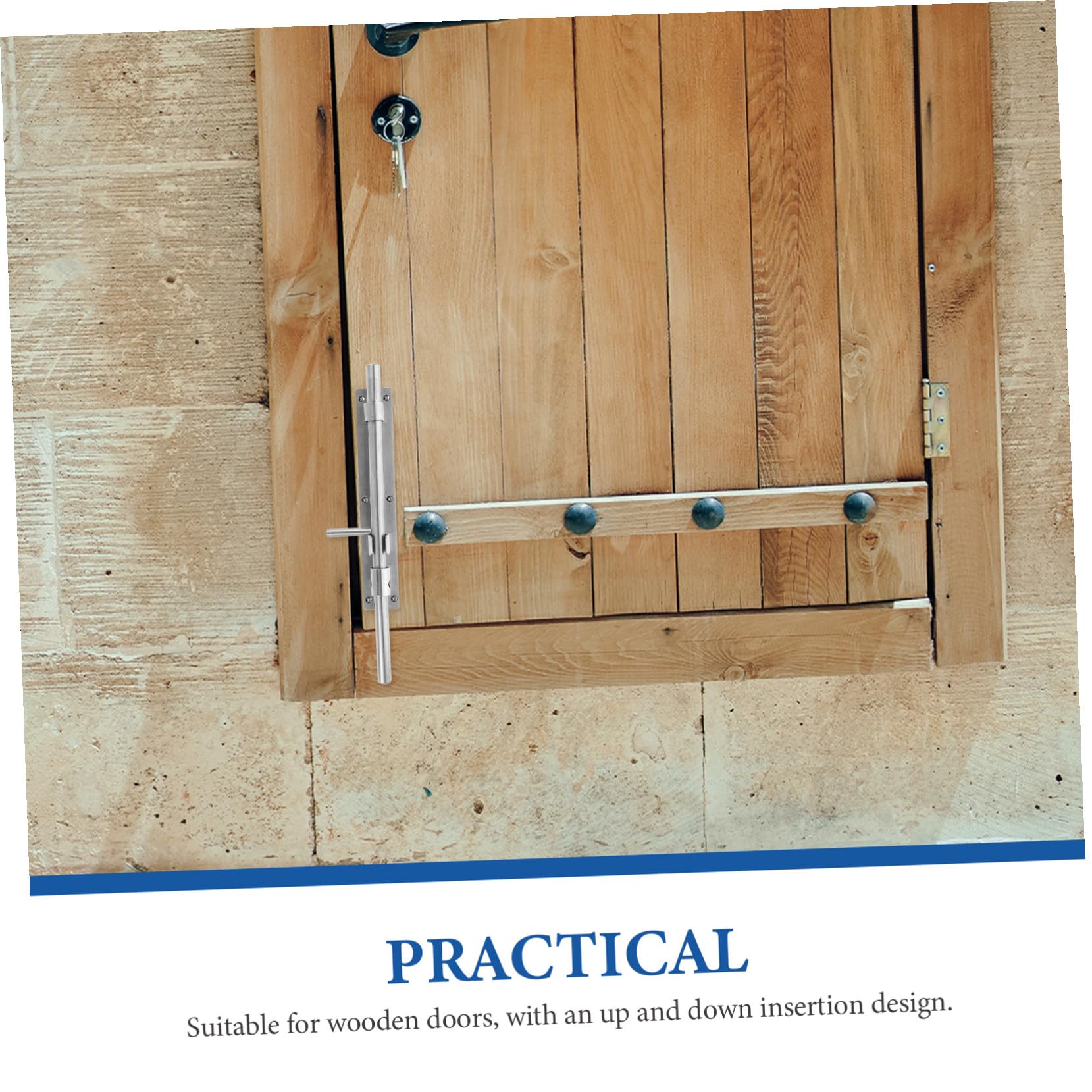 Pestillo de Puerta Corredera Acero Inoxidable Resistente Antidesgaste para Puertas y Portones con Diseño Simple y Duradero