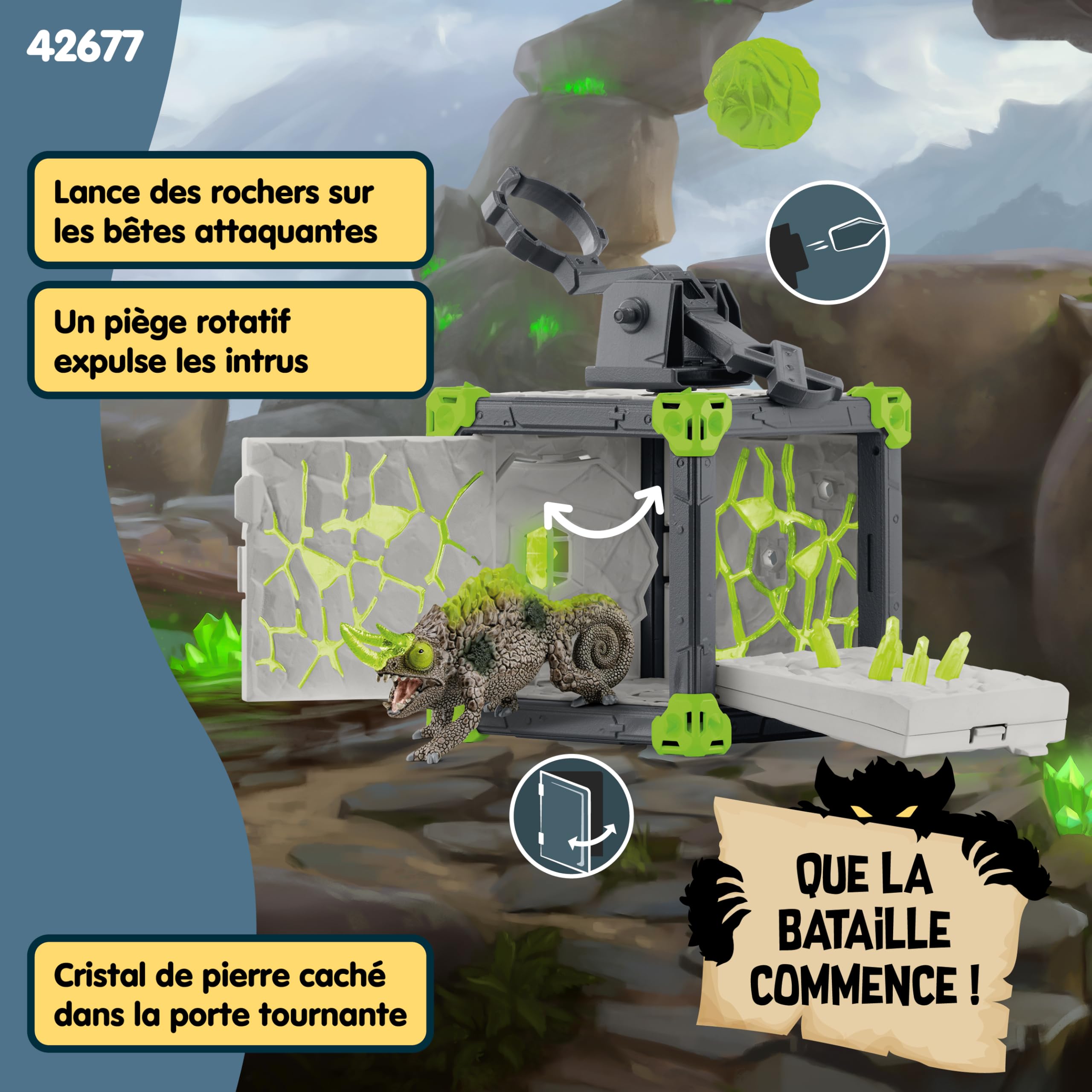 schleich Eldrador Creatures 42677 BattleCave Stone Chameleon