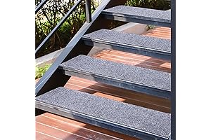 Nuanchu Nonslip Outdoor Stair Treads for Enhanced Safety and Comfort (6 Pcs, 35 x 10'')