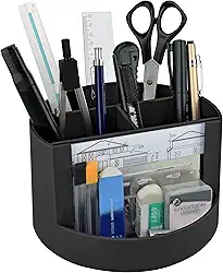 Acrimet Mix Organizer - Organizador de Mesa com Porta Foto, Suporte para Lápis e Acessórios, Cor Preto, 958.1