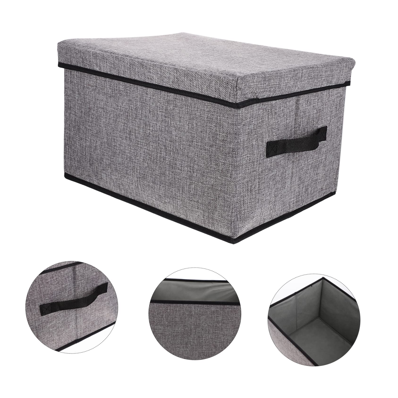 Alipis Scatola Portaoggetti Pieghevole con Coperchio Organizer per Vestiti e Giocattoli Contenitore di Stoccaggio in Materiale Resistente Adatto Studenti e Impiegati
