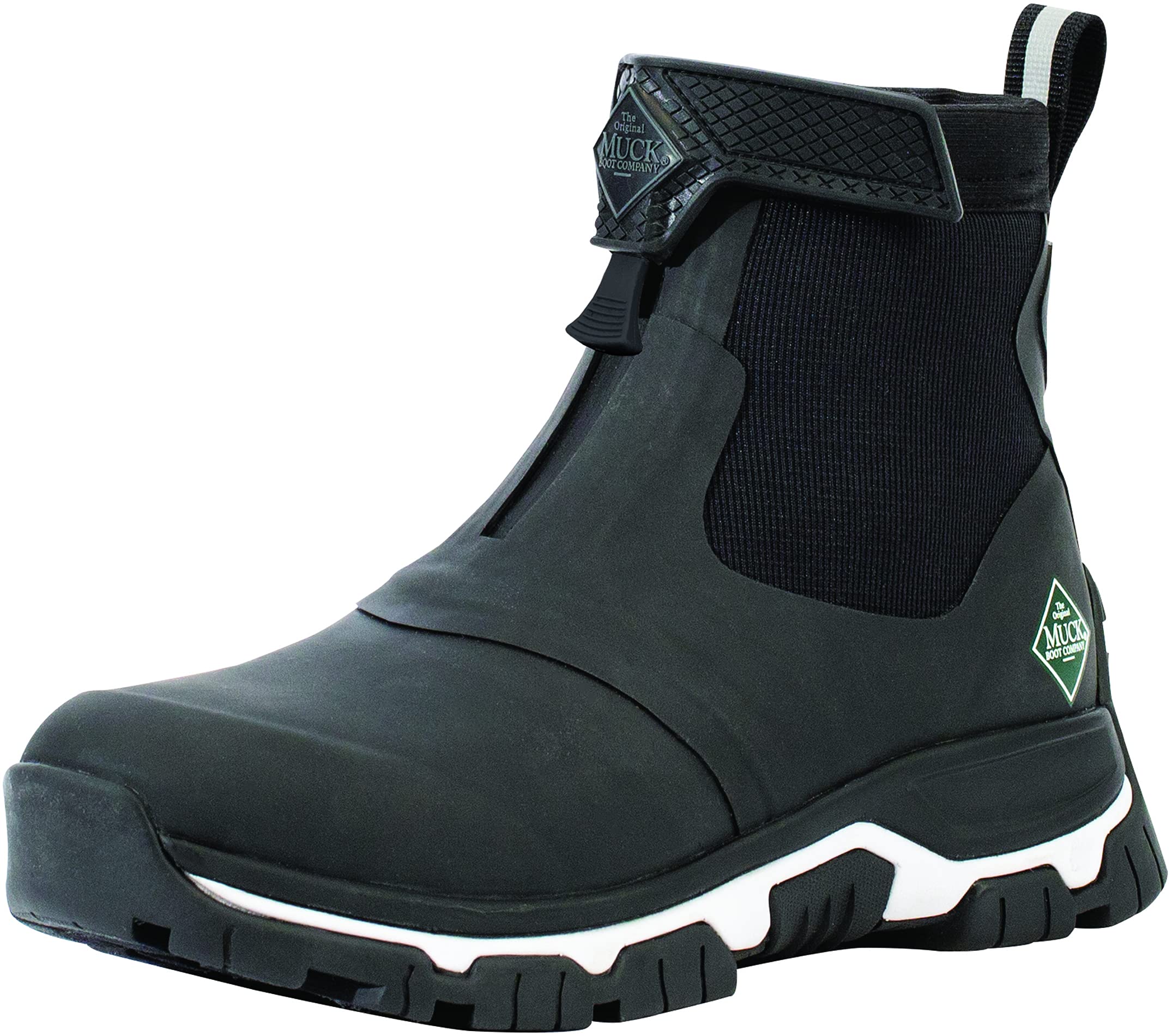 Muck Boots Women's Apex Mid Zip Performance Waterproof Ankle Boots, Black, 4
