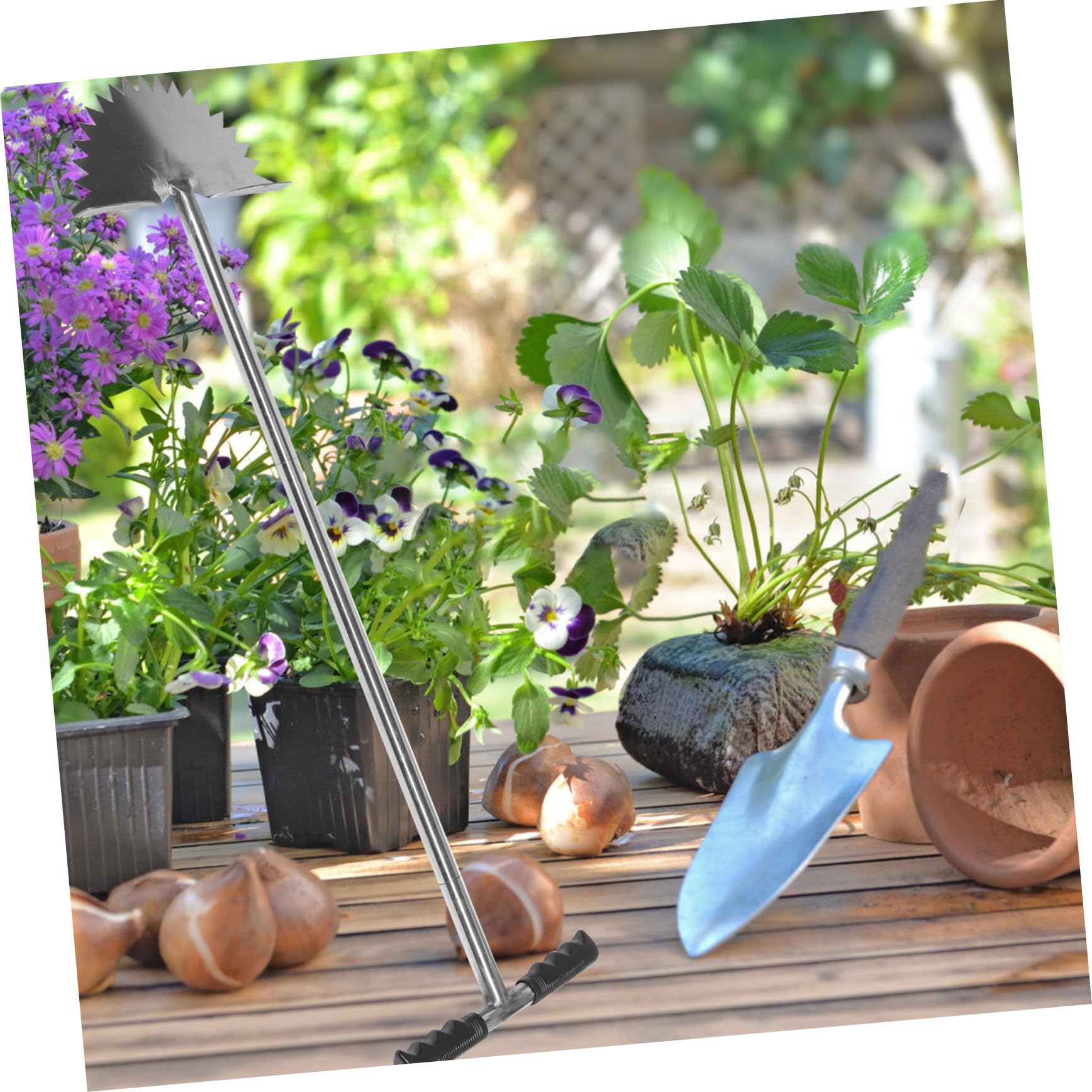BESPORTBLE Titolo Generato Strumento Per Bordatura Giardino Manuale Inossidabile Edger Manico Per Trimmare Prati e Aiuole Design Mezza Per Risultati Precisi e Sicuri