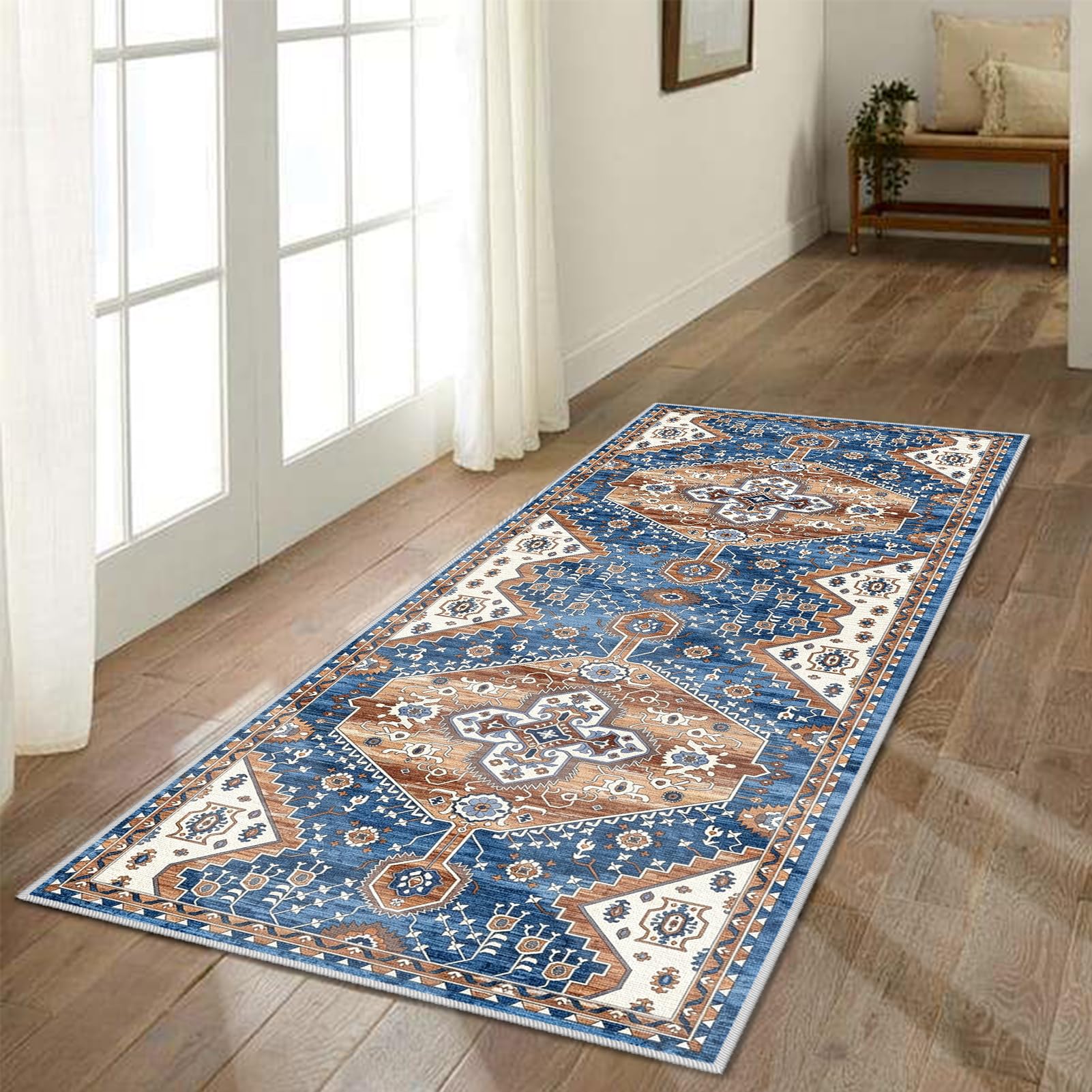 Tappeto Passatoia Corridoio Antiscivolo per Cucina 120 x 350 cm