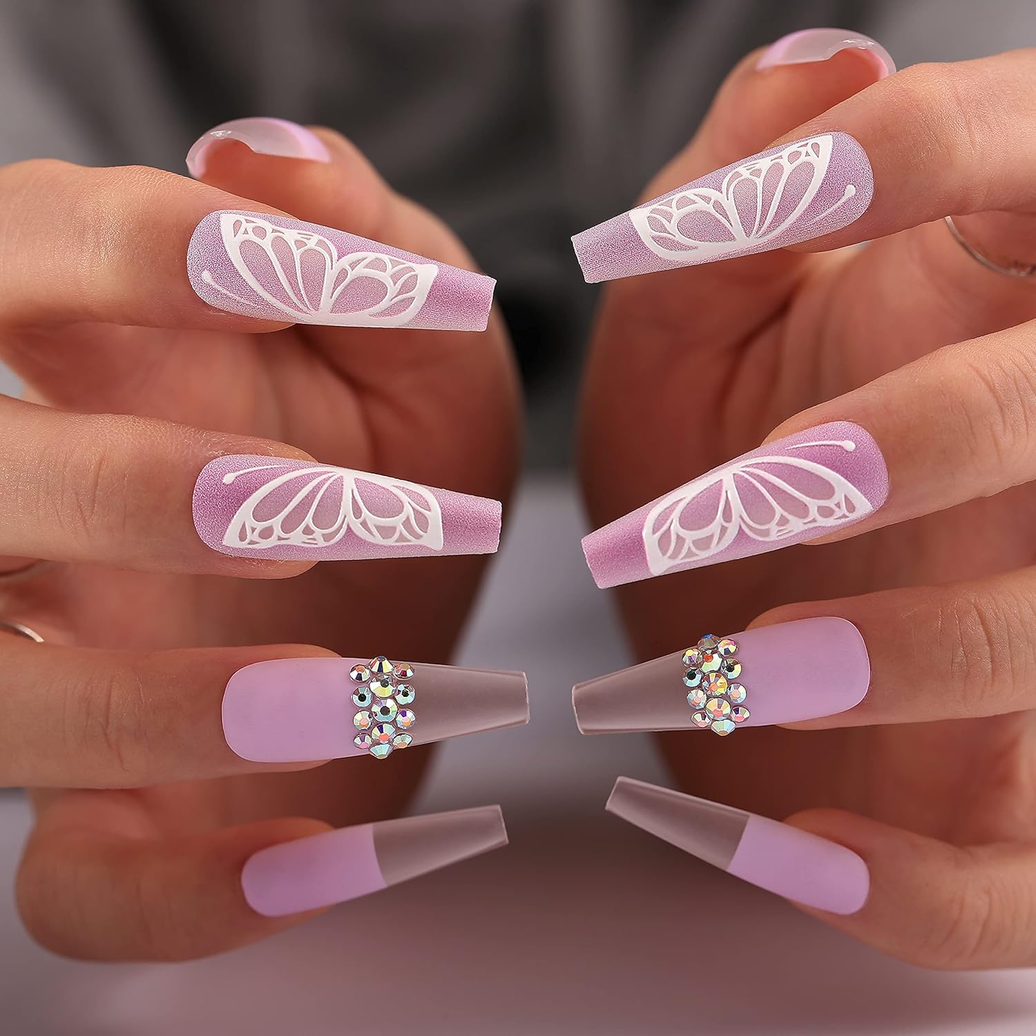 Amazon Com Aksod Glossy Ombre Extra Long Butterfly Press On Nails Purple Crystal 3d Bling Square Coffin Fake Nails Full Coverage Acrylic Ballerina False Nails Tips Party For Women And Girls Butterfly Amazon Com Aksod Glossy Ombre Extra Long Butterfly Press On Nails Purple Crystal 3d Bling Square Coffin Fake Nails Full Coverage Acrylic Ballerina False Nails Tips Party For Women And Girls Butterfly