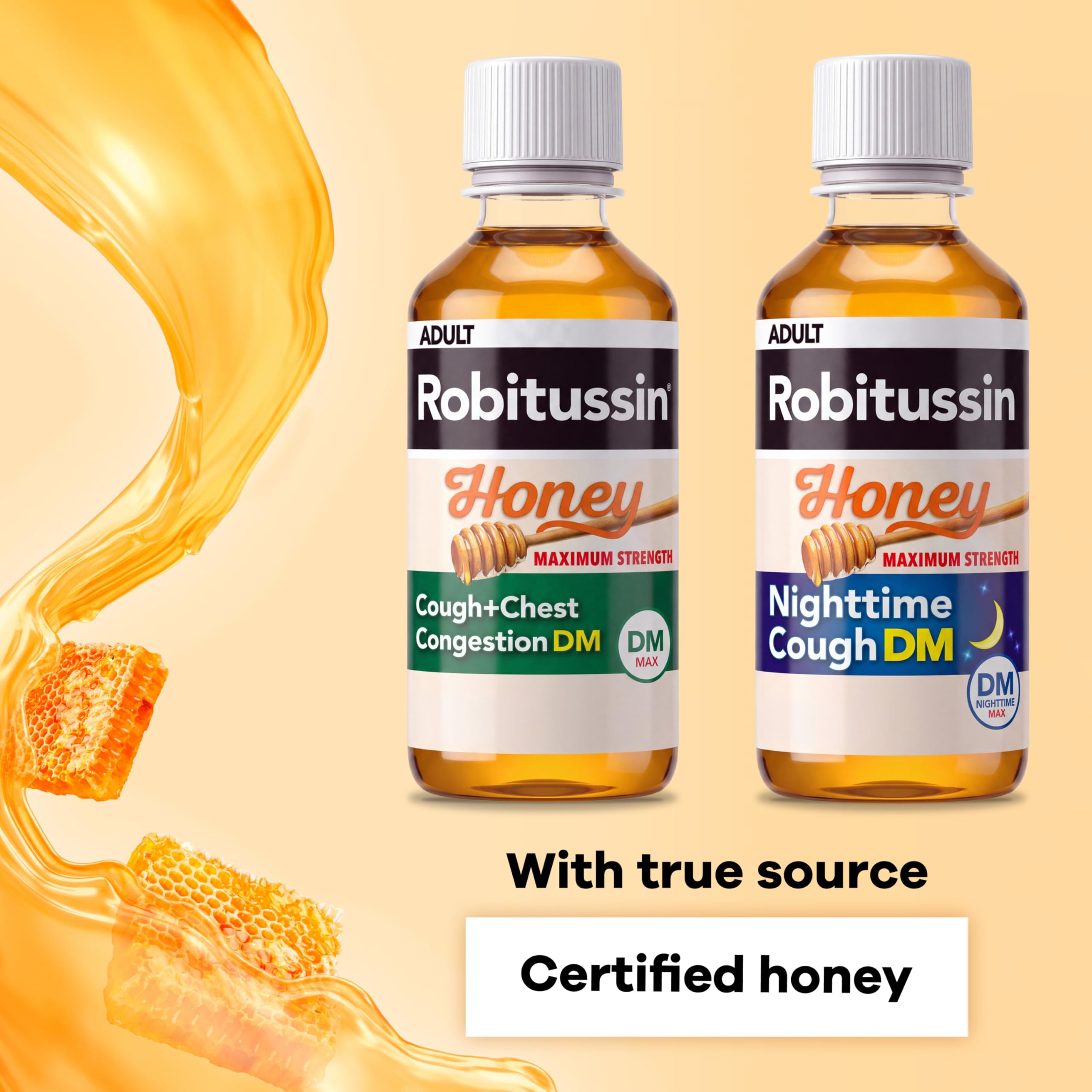 Robitussin Honey DM Max, Day and Night Formulas, 8 fl oz, 2 Pack — Amazon image 5