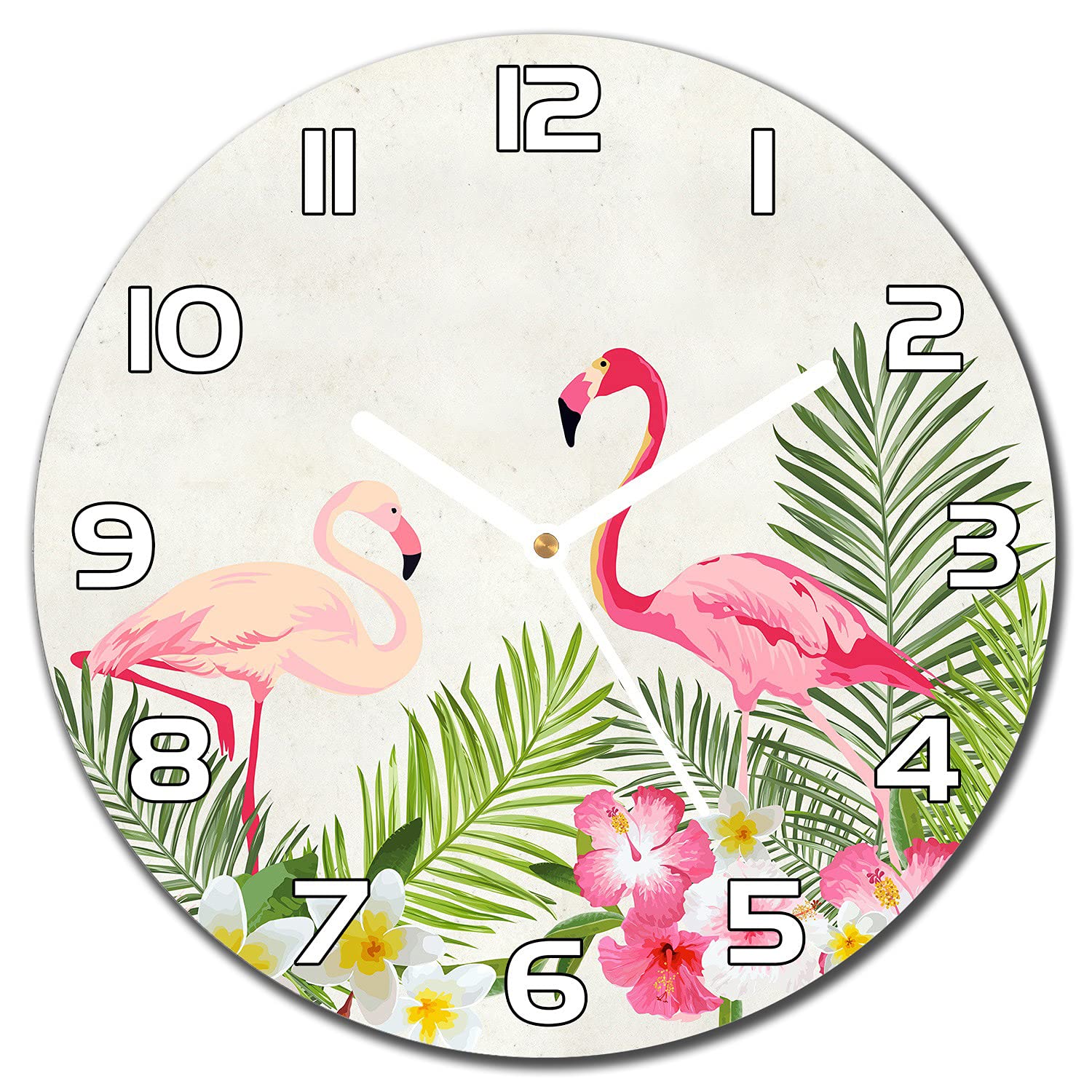 Horloge en verre Fleurs De Champ Vintage 30 cm Coloray pour cuisine et salon moderne