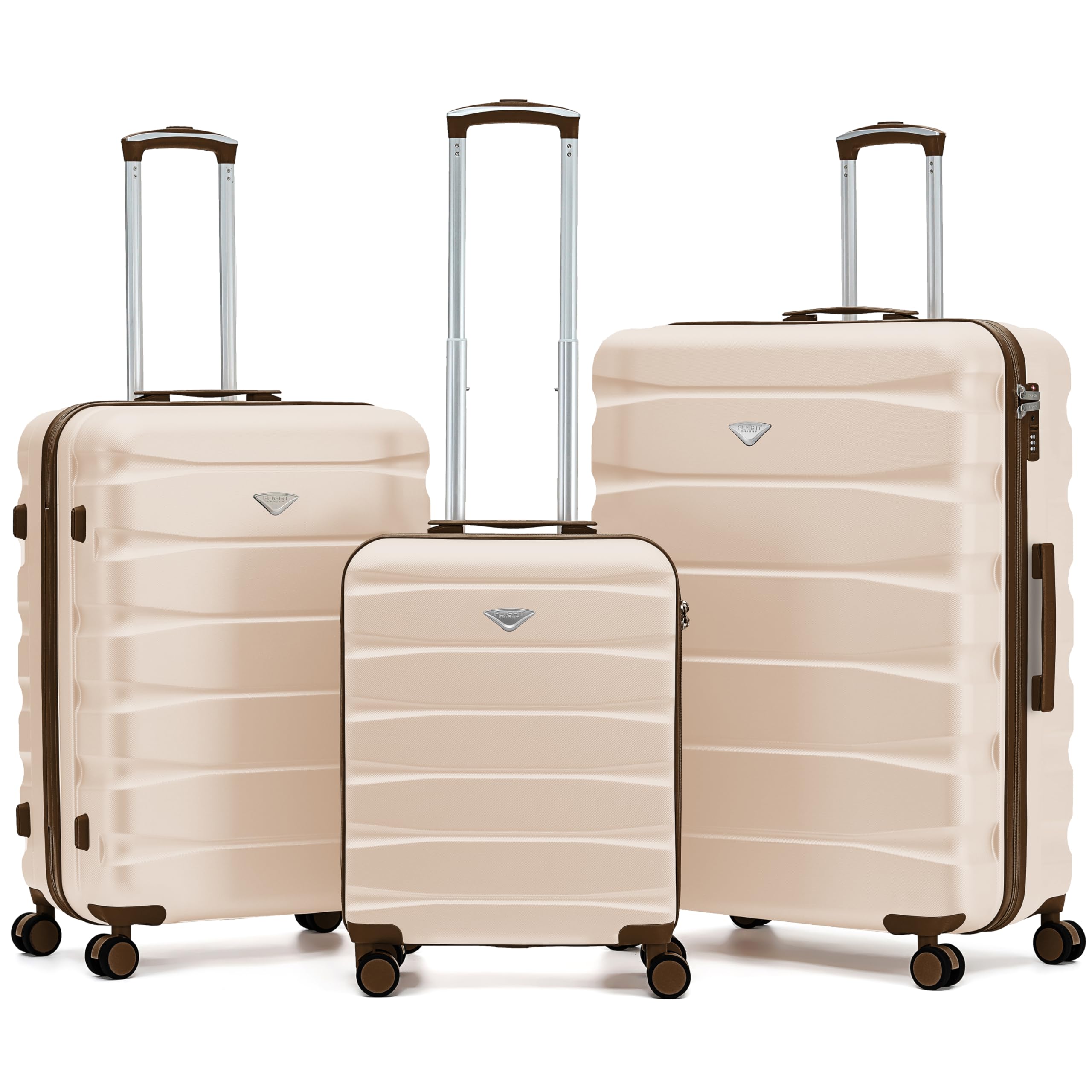 Flight Knight Underseat Cabin Suitcase 45x36x20cm | Free Hand Luggage for EasyJet & Wizz Air | Lightweight ABS Hard Shell with 8 Silent-Glide Spinner Wheels | Max Space Travel Bag — view 60