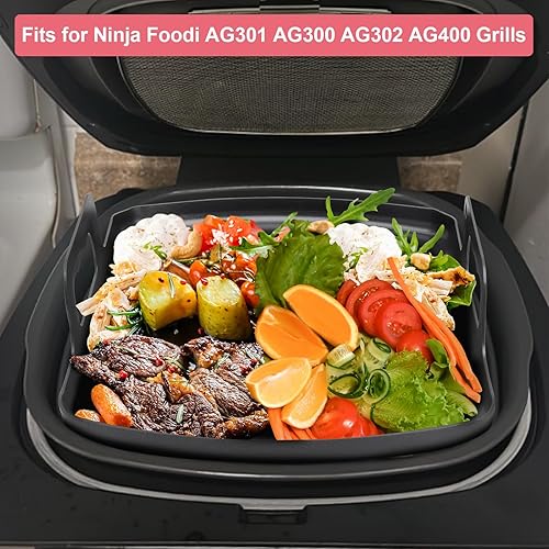 Miniatura 7 de Placa de parrilla antiadherente para Ninja AG301 AG300 AG400, piezas de repuesto de plancha para parrilla Ninja Foodi AG300C, AG301C, AG302, IG301A,
