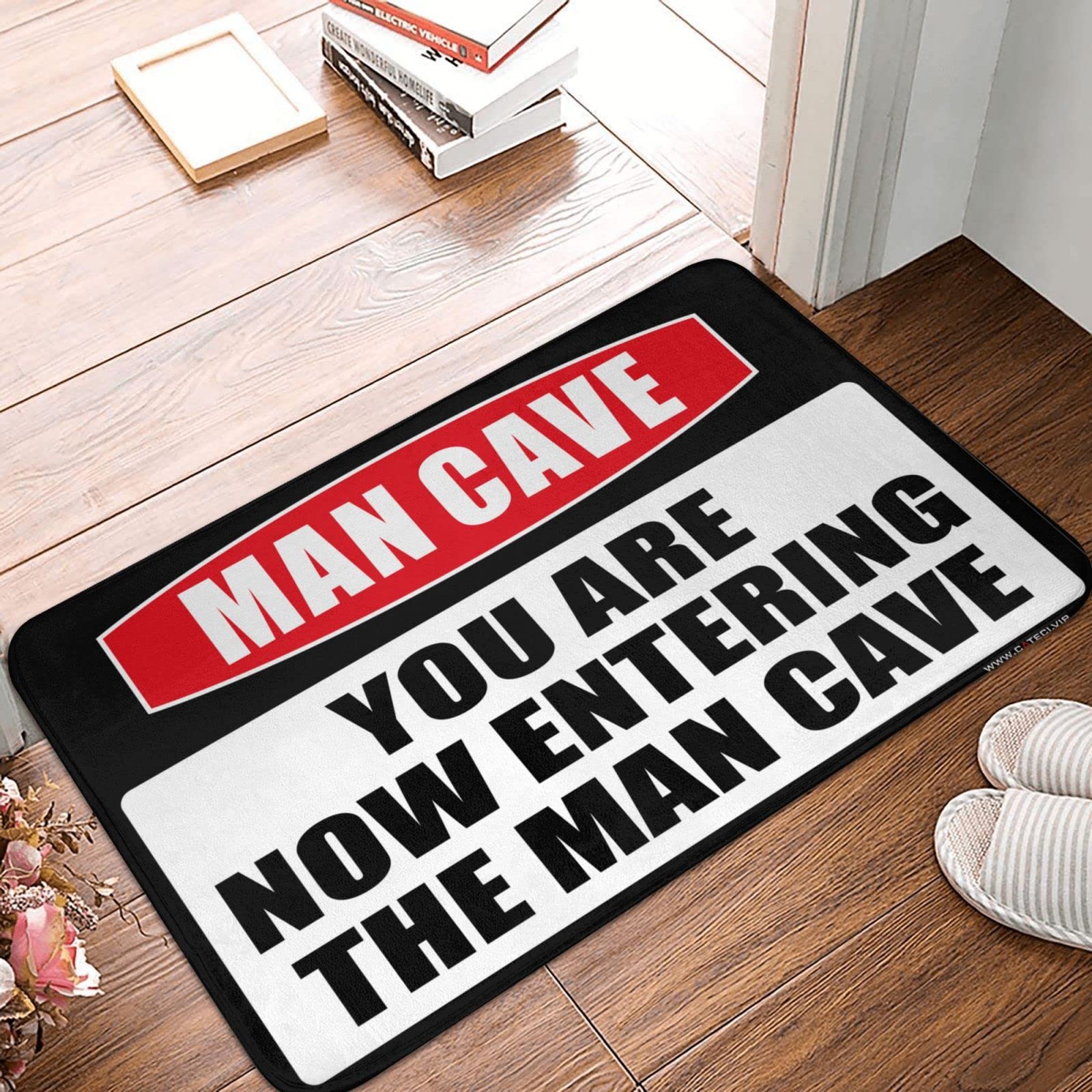 Stuoia da esterno con scritta "You Are Now Entering The Man Cave zerbino zerbino (dimensioni: 24 x 36IN/65 x 90CM)