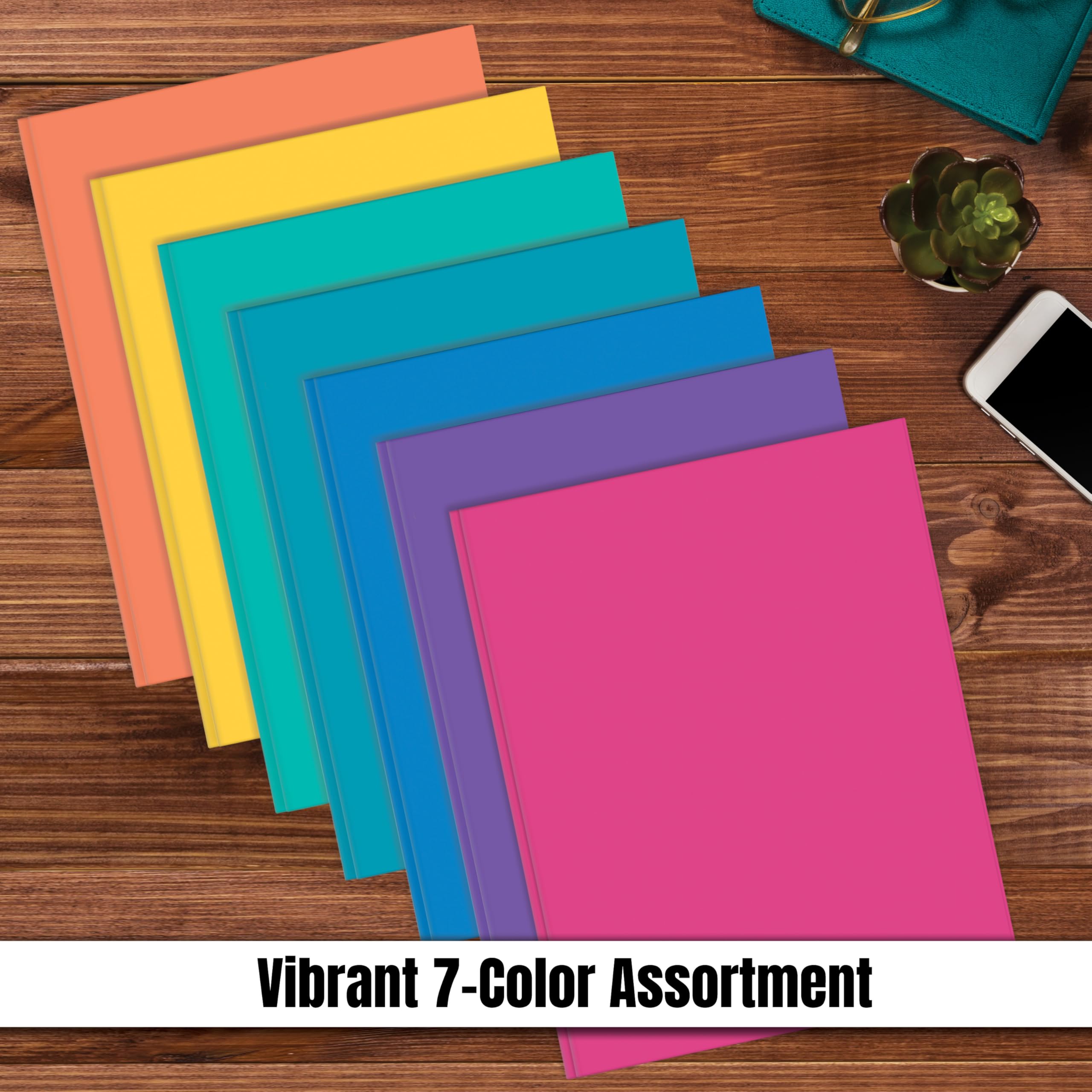 Color Paper Folder Colored Folders 2-Pocket Folders With Prongs - 25 Pack Assorted Colors ...