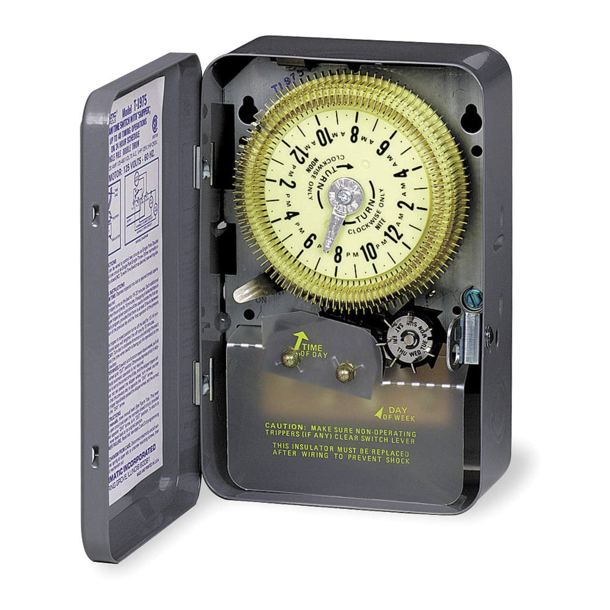 Intermatic T1976 SPDT 24 Hour 208-277-Volt Time Switch with Type 1
