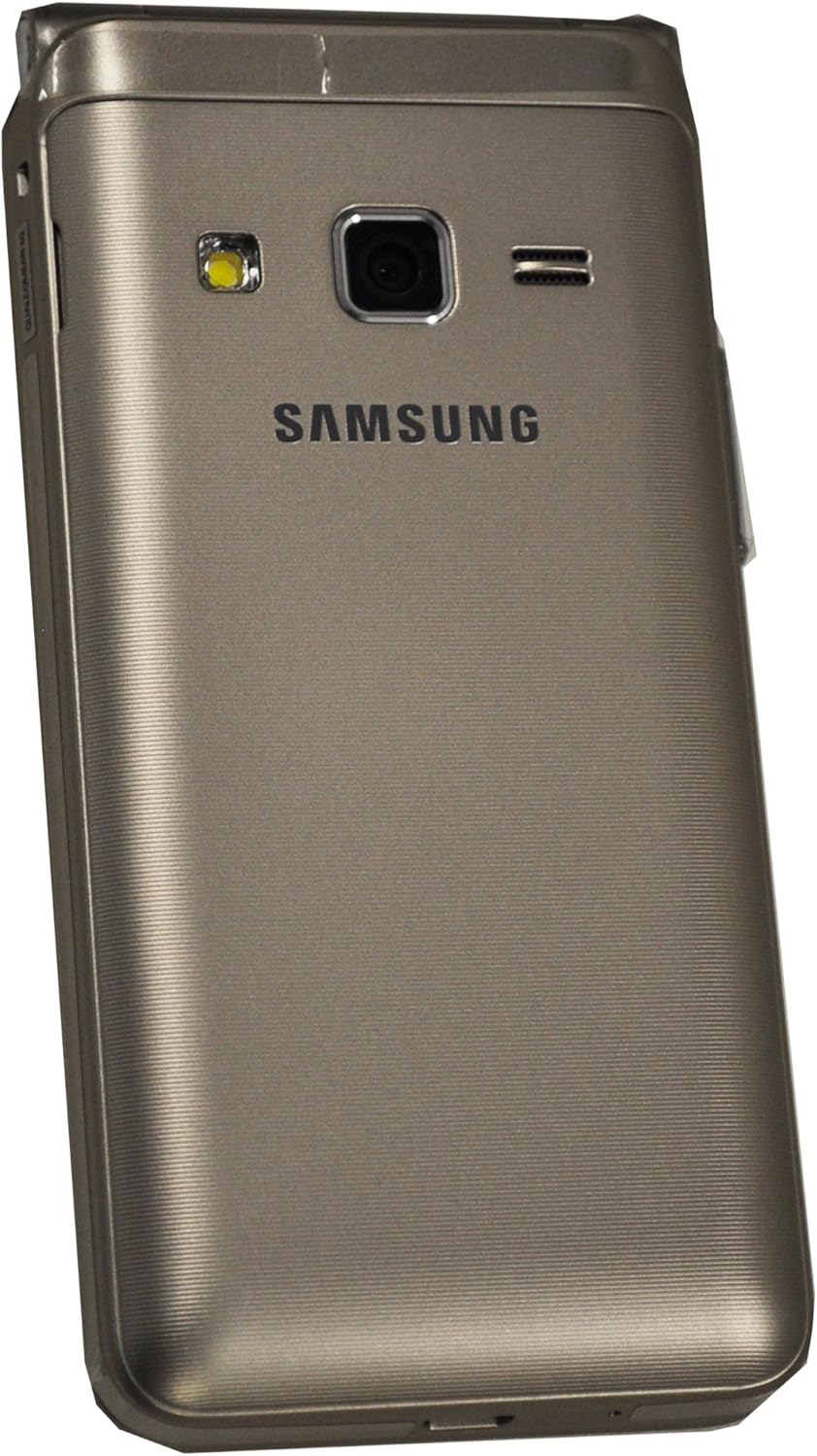 Back view of Samsung Galaxy Folder 2 with camera and flash