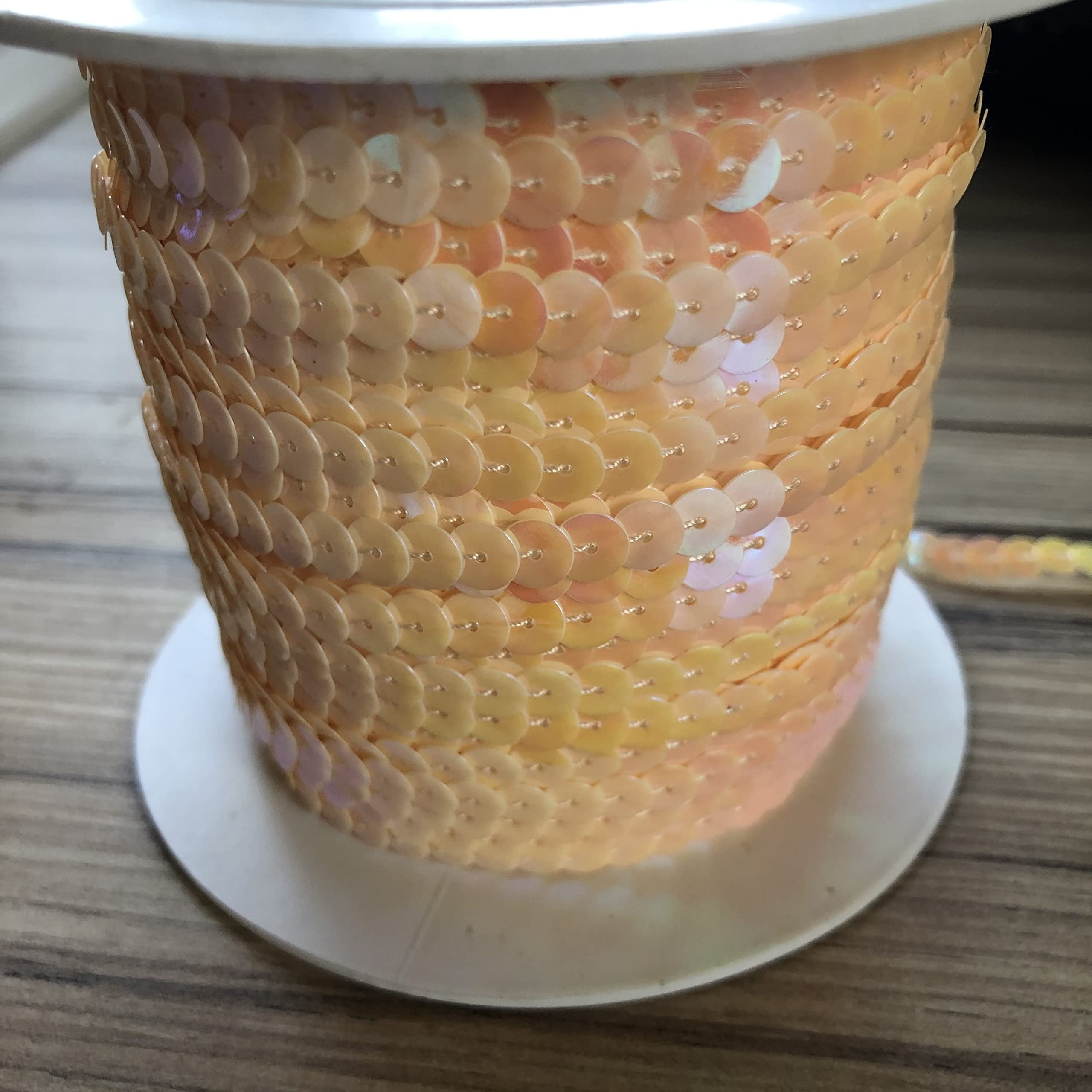 Mother of Pearl 6mm Strung Sequins - 5 metres