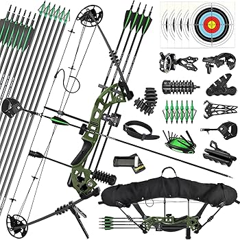 Amazon.co.jp: ZSHJGJR コンパウンドボウ セット 10-72ポンド