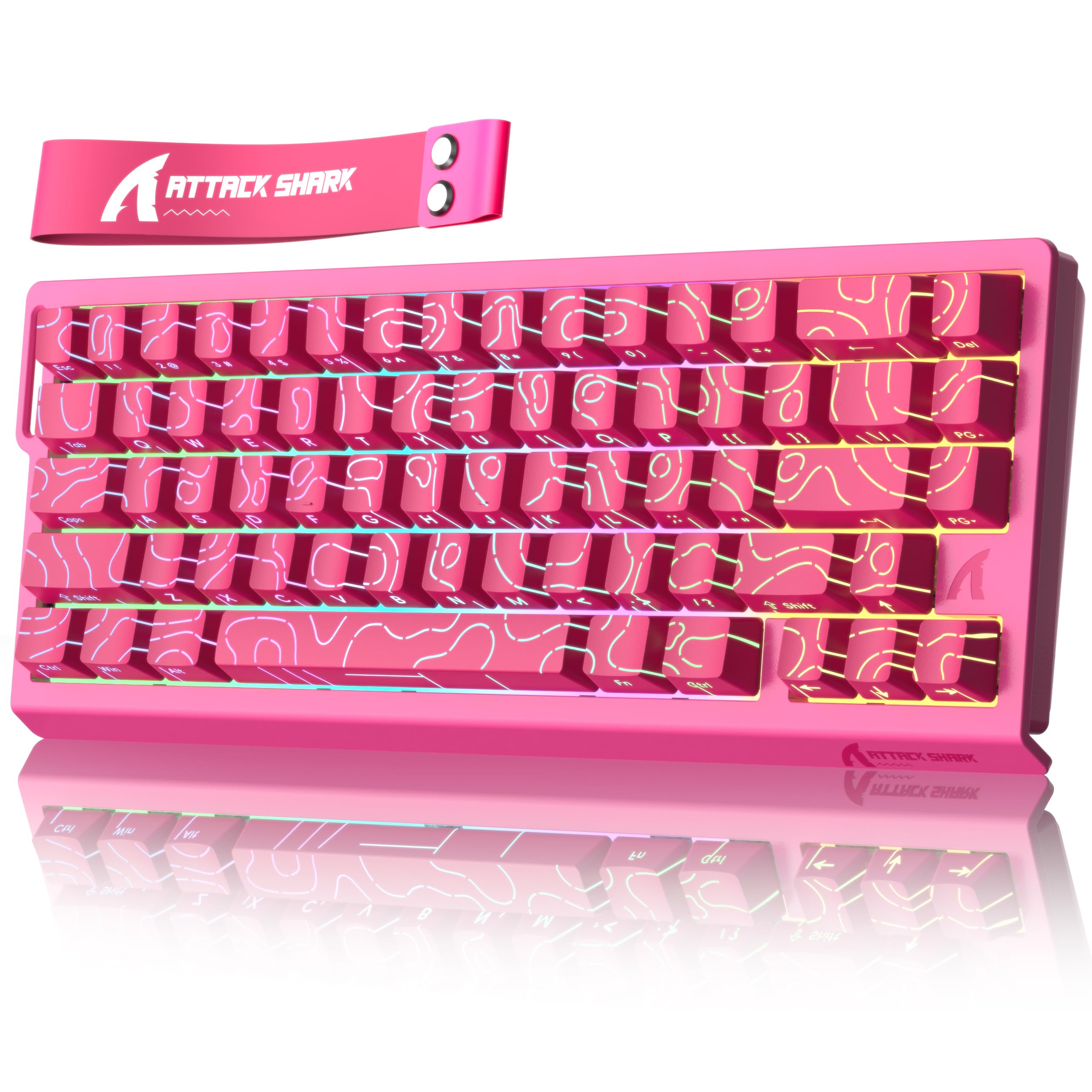 Amazon.com: ATTACK SHARK X68 HE 8000Hz Rapid Trigger Keyboard