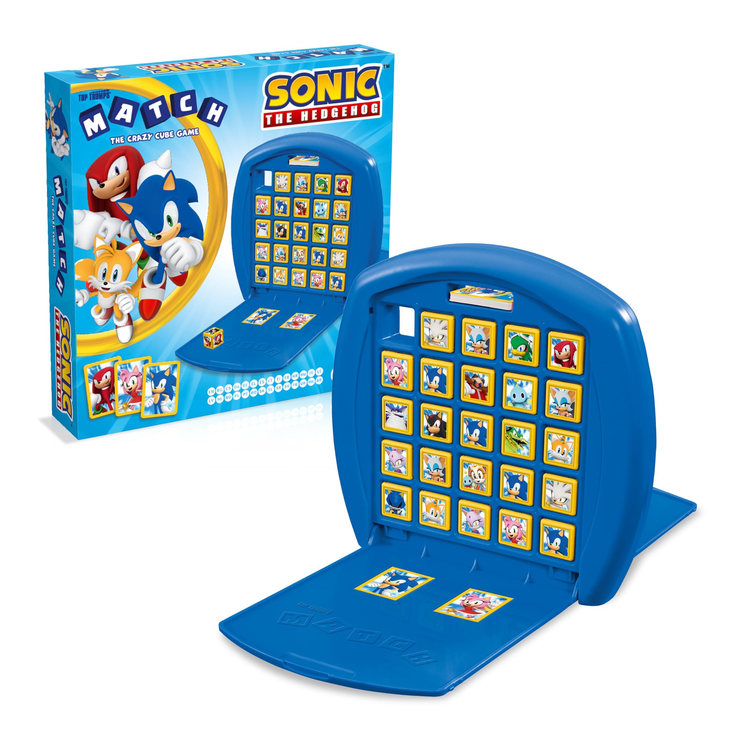 Top Trumps Match Sonic - Juego De Mesa, Juegos Infantiles, Conecta 5 Dados Iguales En Tu Propio Tablero, Juego De Memoria 4 Años, para 2 Jugadores