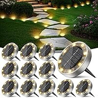 Peasur Luci Solari da Giardino, 12 Pezzi Faretto Led da Esterno Solare da Terra