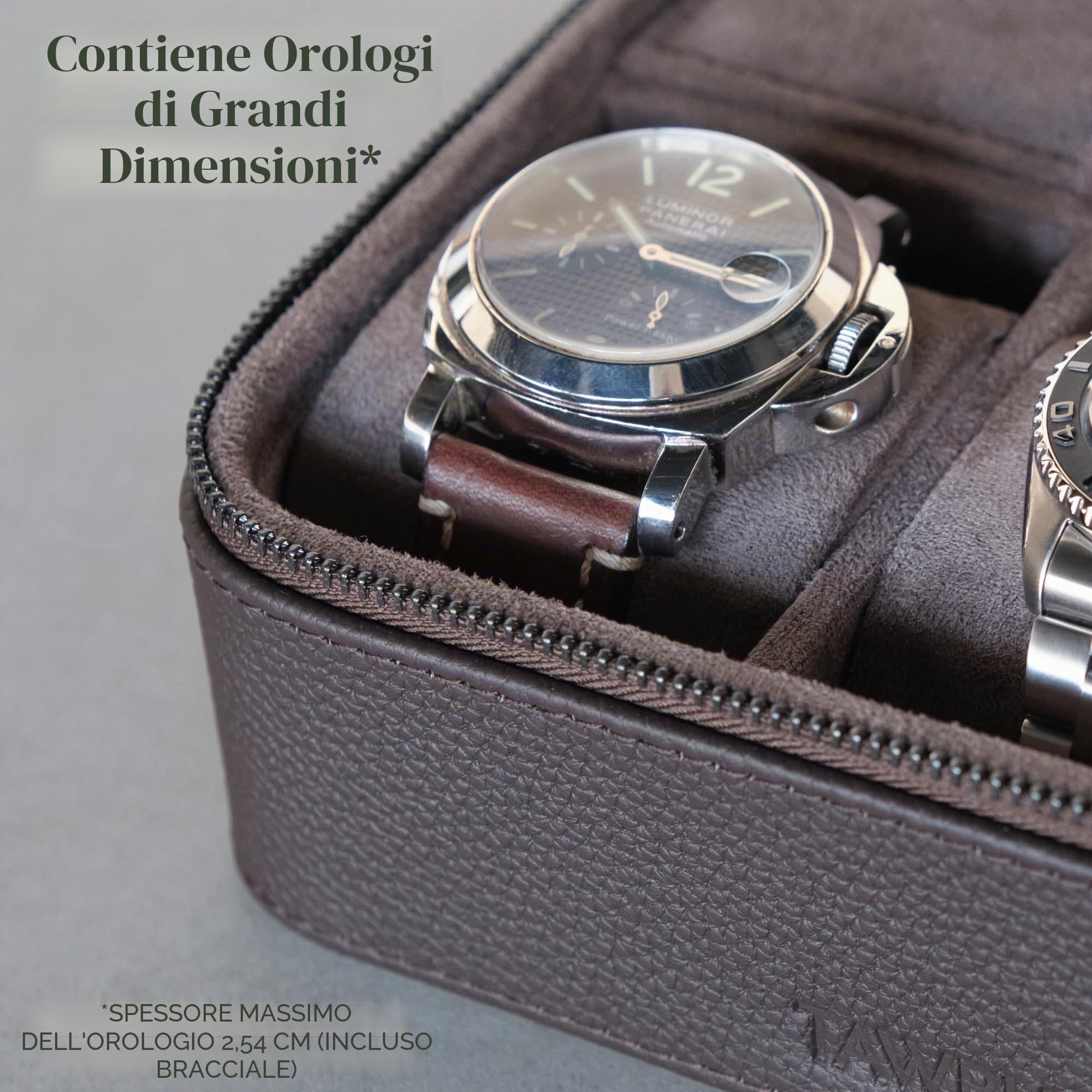 TAWBURY Scatola orologio in pelle 3 orologi uomo viaggio