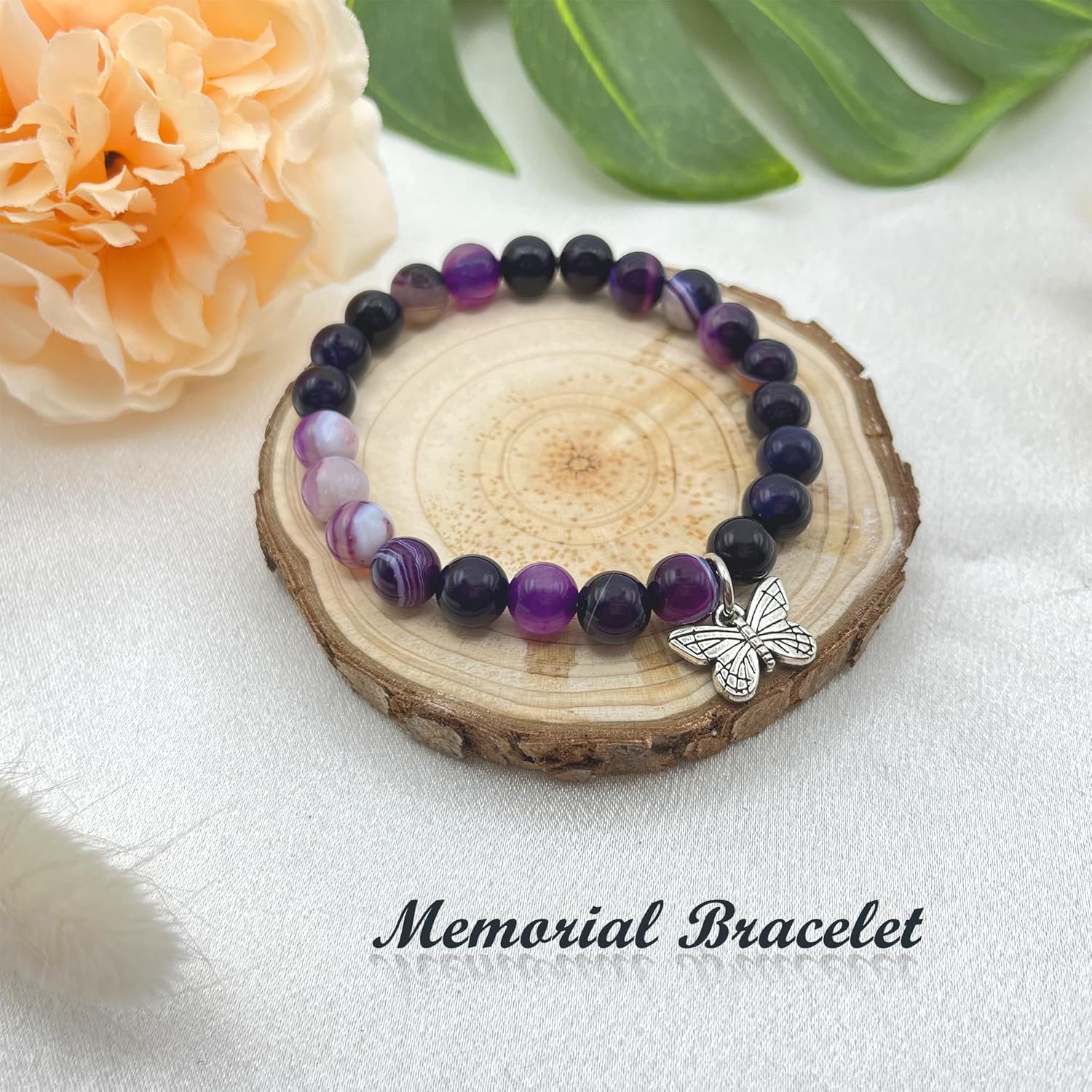 LINY Memorial Gifts for Loss of Loved One Grief Bracelet Sympathy Gift for Loss of Mother Father Son Daughter - Image 4